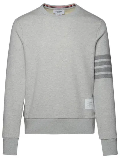 Thom Browne Gray Cotton Sweatshirt