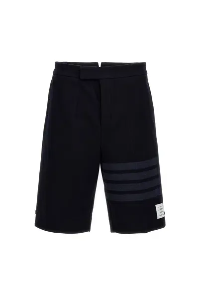 Thom Browne Men Bermuda '4 Bar' In Blue