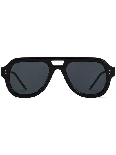 Thom Browne Pilot-frame Sunglasses In Black