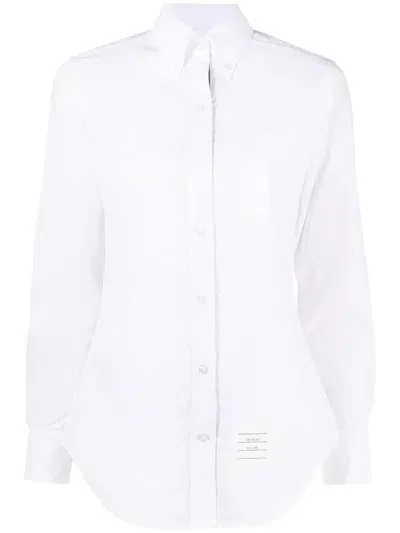 Thom Browne Rwb Cotton Shirt In White