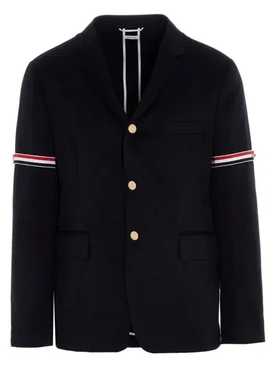 Thom Browne Men 'uncontructed Classic Sport' Blazer In Blue