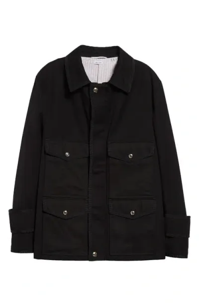 Thom Browne Utility Field Jacket In Black