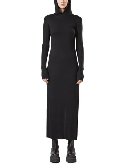 Thom Krom Long Dress With Hood In Black