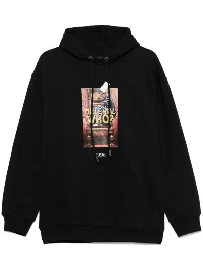 Throwback Crown Hoodie In Black