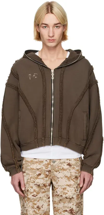 Thug Club Ssense Exclusive Brown Gladiator Hoodie