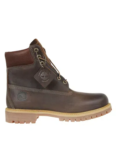 Timberland Premium 6 Inch Lace Up Waterproof Boot In Brown