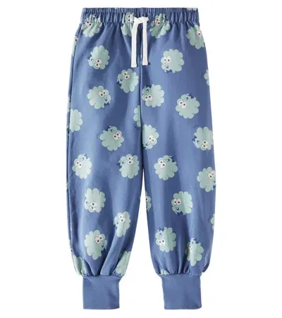 Tinycottons Kids' Guest Cotton-blend Sweatpants In Blue