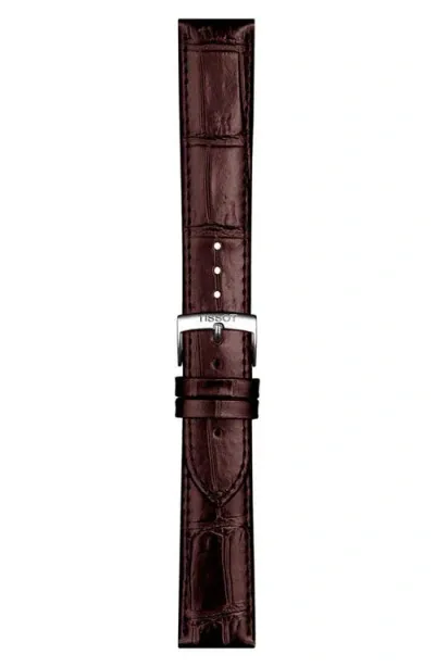 Tissot Official Interchangeable Brown Leather Watch Strap