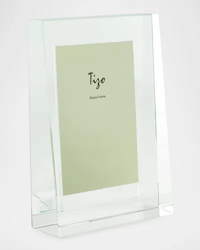 Tizo Crystal Pyramid Frame, 4" X 6" In White