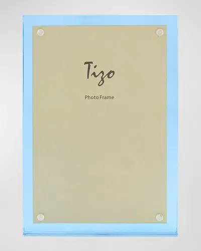 Tizo Color Lucite Frame, 8" X 10" In Clear &amp; Blue