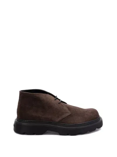 Tod's `carrarmato` Lace-up Shoes In Brown