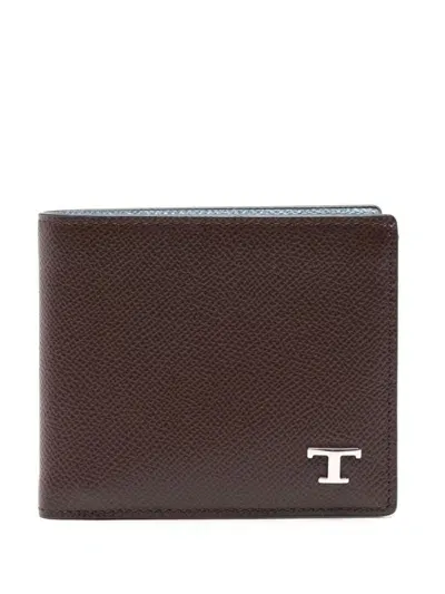 Tod's Leather Wallet In Brown