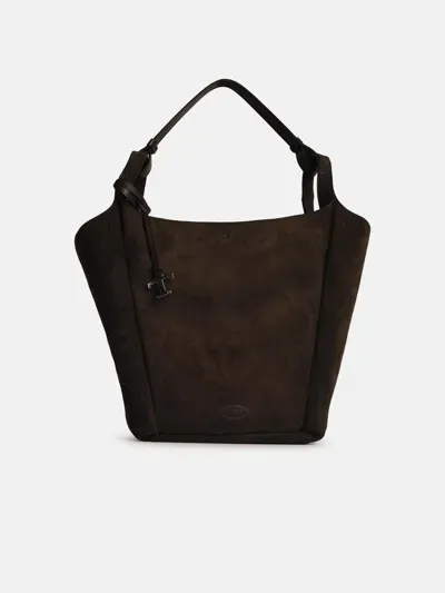 Tod's Medium Bucket Bag In Brown Leather