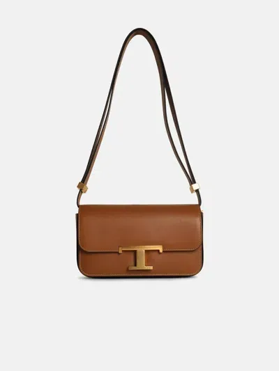 Tod's Micro Brown Leather Crossbody Bag