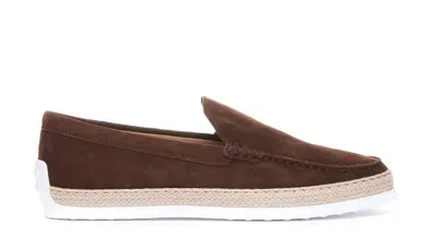 Tod's Nabuk Slip On In Brown