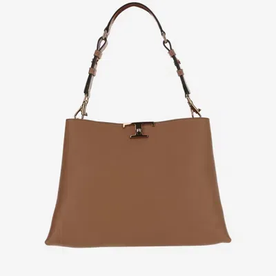 Tod's T-timeless Shoulder Bag In Brown