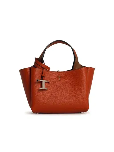 Tod's Apa Micro Handbag In Orange