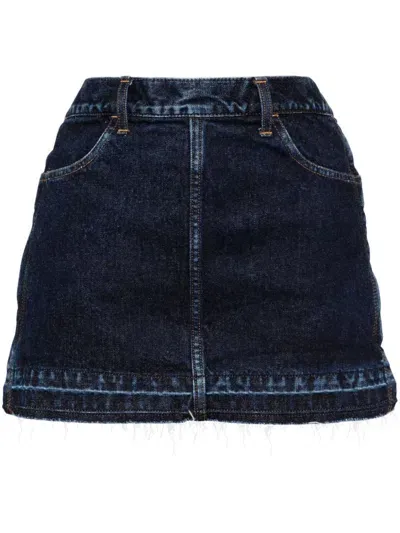 Toga Denim Mini Skirt In Blue