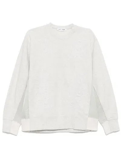 Toga Embroidery Sweatshirt In Grey