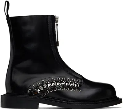 Toga Virilis Black Leather Boots