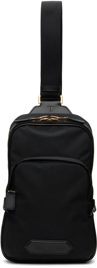 Tom Ford Black Cross-body Small Backpack