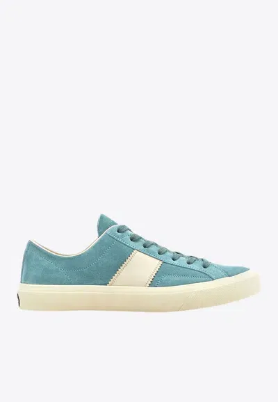 Tom Ford Cambridge Low Top Sneaker In Green