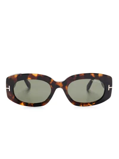 Tom Ford Cielle Sunglasses In Brown