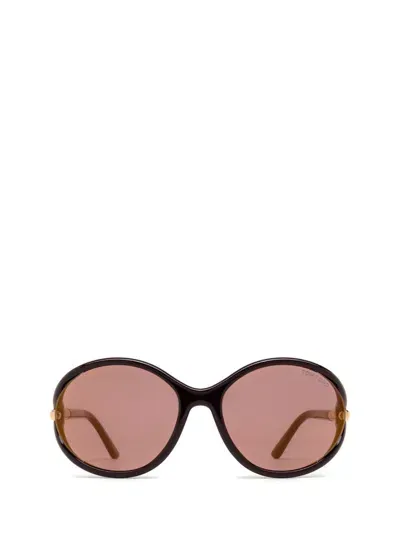 Tom Ford Eyewear Round In Brown