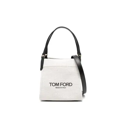 Tom Ford Medium Amalfi Tote Bag In Beige