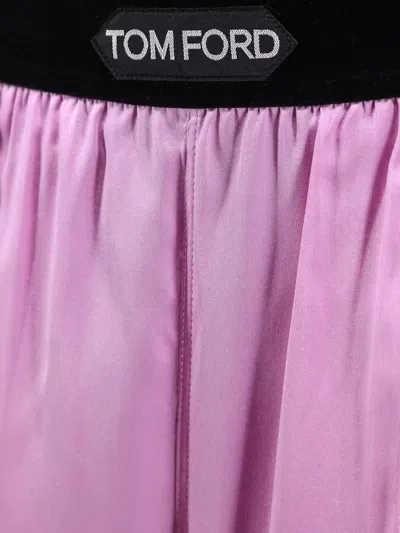 Tom Ford Pants With Logo In Pink