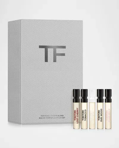 Tom Ford Private Blend Sampler Eau De Parfum Set, 5 X 0.07 Oz. In White