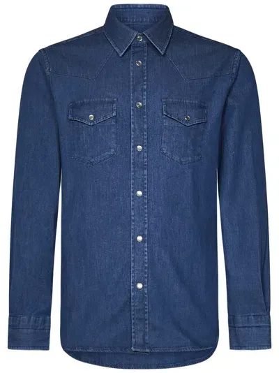 Tom Ford Jeanshemd Im Western-look In Blue