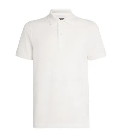 Tom Ford Tennis Piquet Polo Shirt In White