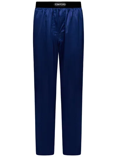 Tom Ford Trousers In Blue