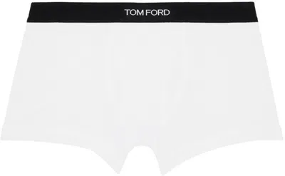 Tom Ford White Cotton Boxer Briefs