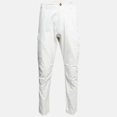 Pre-owned Tom Ford White Twill Cargo Pants Xl