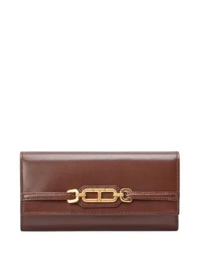 Tom Ford Whitney Continental Wallet In Brown