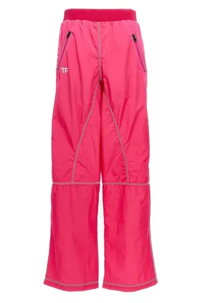 Tom Ford Logo Nylon Pants In Pink