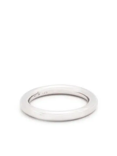 Tom Wood Cage Band Ring In Metallic