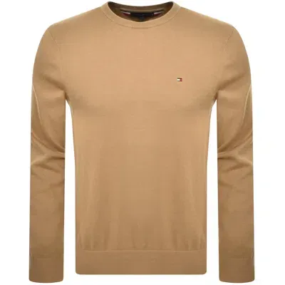 Tommy Hilfiger Essential Crew Neck Jumper Brown