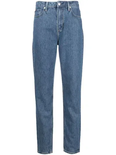 Tommy Hilfiger Gramercy High-waisted Tapered-leg Jeans In Blue