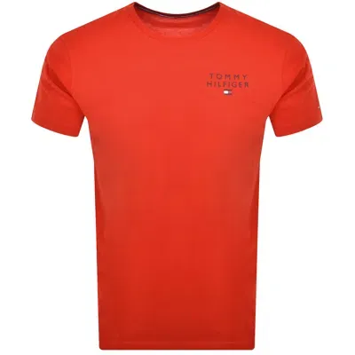 Tommy Hilfiger Logo T Shirt Red