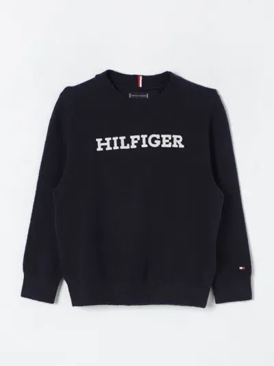 Tommy Hilfiger Sweater  Kids Color Blue In Blau