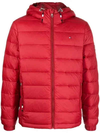 Tommy Hilfiger Zip-up Padded Jacket In Red