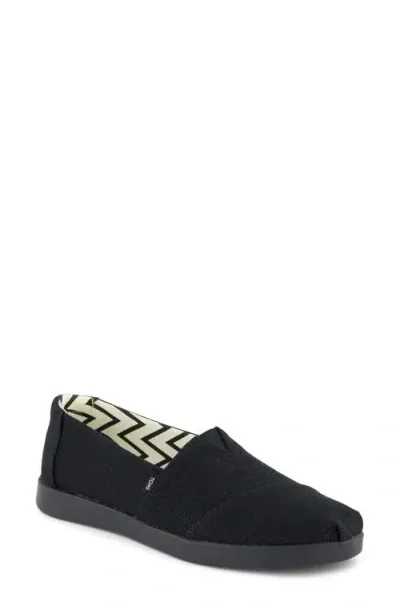 Toms Alpargata Plus Slip-on In Black