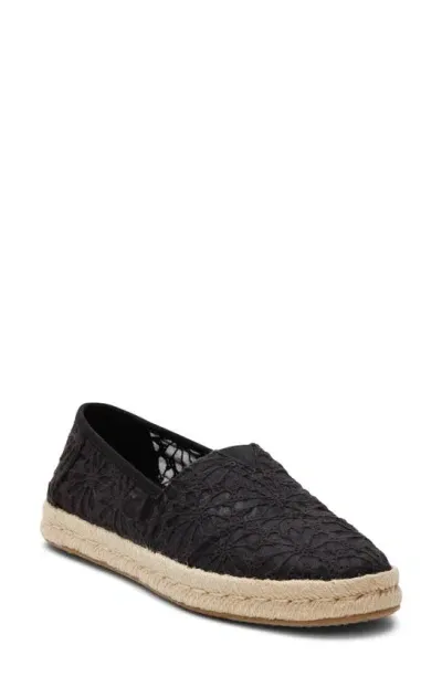 Toms Classic Alpargata Slip-on In Black