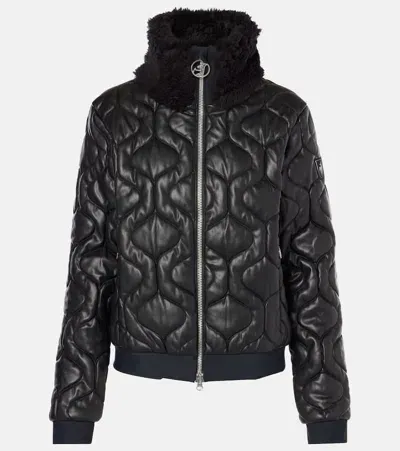 Toni Sailer Leonie Special Quilted Faux Leather Jacket In Black