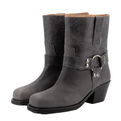 Toral Tenesse Antracite Booties In Silver