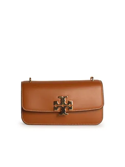 Tory Burch Eleanor Small Brown Leather Crossbody Bag