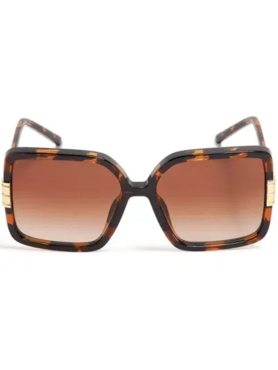 Tory Burch Eleanor Sunglasses In Brown